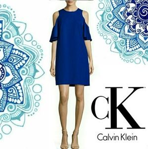 NWT Calvin Klein Cold Shoulder Sheath Dress